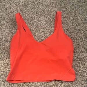 lululemon athletica Orange Tank Top
